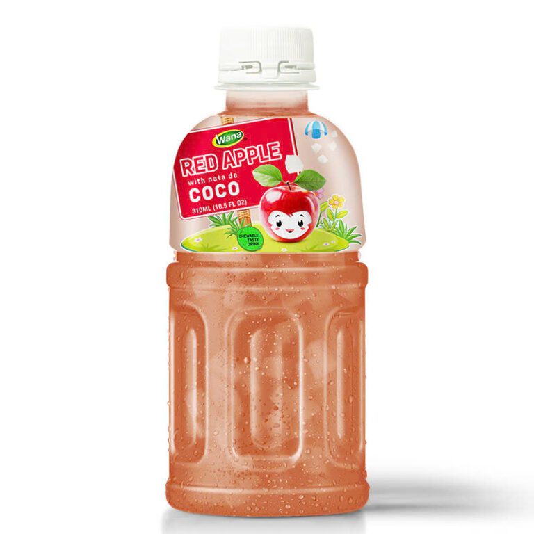 310ML – Fruit Juice with Nata De Coco – Red Apple Flavor