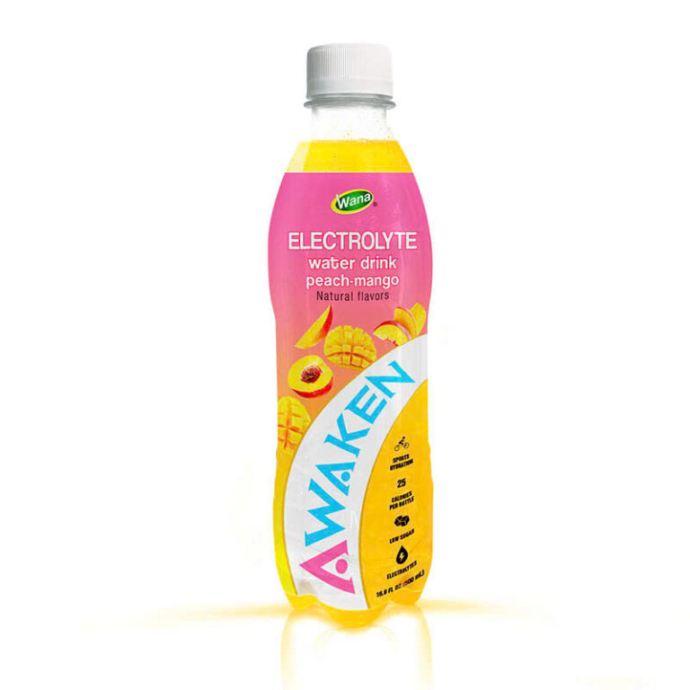 Electrolyte Water Drink – Peach & Mango Flavor – 500ml PET Bottle